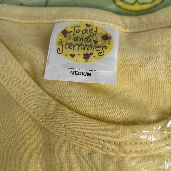 Toast and Jammies Pink lemonade Capri Pajamas Sz.M NWT - Picture 4 of 4